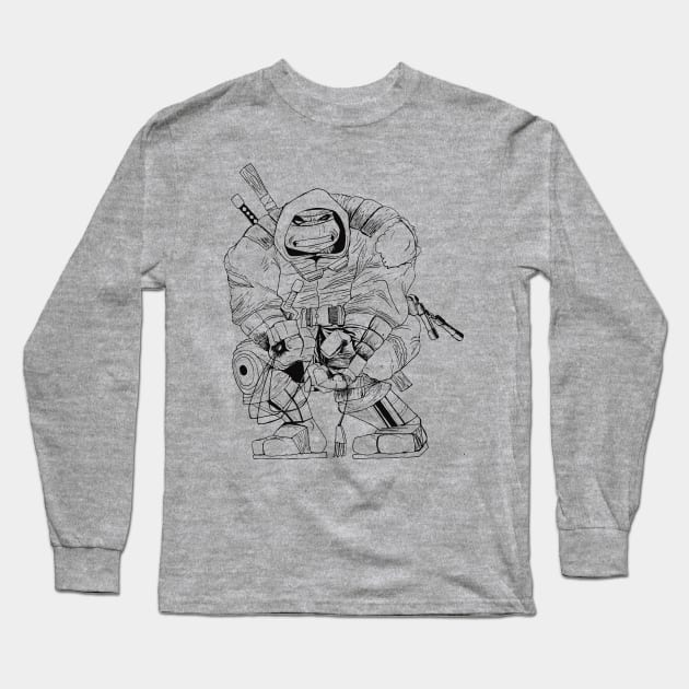 TMNT The Last Ronin Line Art Long Sleeve T-Shirt by Total Bummer